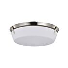 Satco 60-7761 Brushed Nickel 60W Flush Mount