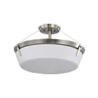Satco 60-7762 Rowen 4-Lights 240W Brushed Nickel Semi Flush Mount