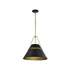 Satco 60-7768 Adina 3-Lights 180W Matte Black Pendant