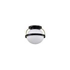 Satco 60-7770 60W Matte Black Flush Mount