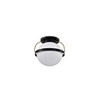 Satco 60-7772 60W Matte Black Flush Mount