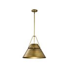 Satco 60-7778 Adina 3-Lights 180W Natural Brass Pendant
