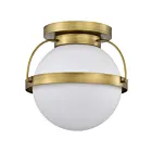 Satco 60-7780 Natural Brass 60W Flush Mount