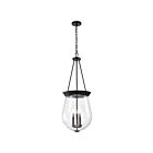 Satco 60-7803 Boliver 3-Lights 180W Matte Black Pendant