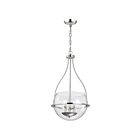 Satco 60-7819 Amado 3-Lights 180W Polished Nickel Pendant