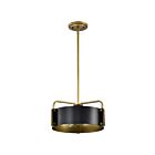 Satco 60-7842 Altos 3-Lights 180W Matte Black Pendant