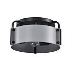 Satco 60-7850 Altos 3-Lights 180W Matte Gray Semi Flush Mount