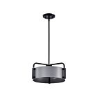 Satco 60-7852 Altos 3-Lights 180W Matte Gray Pendant