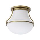 Satco 60-7860 Natural Brass 60W Flush Mount