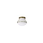 Satco 60-7860 60W Natural Brass Flush Mount