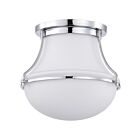 Satco 60-7870 Polished Nickel 60W Flush Mount