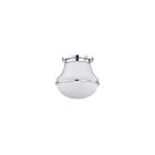 Satco 60-7870 60W Polished Nickel Flush Mount