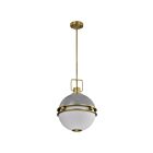 Satco 60-7877 Everton 2-Lights 120W Matte Gray Pendant
