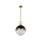 Satco 60-7878 Everton 2-Lights 120W Matte Black Pendant