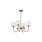 Satco 60-7885 Brookside 4-Lights 240W Vintage Brass Chandelier