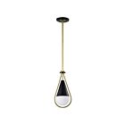 Satco 60-7903 Admiral 1-Light 60W Matte Black Pendant