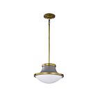 Satco 60-7917 Lafayette 1-Light 60W Matte Gray Pendant