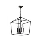 Satco Emma 60-7941 4-Lights Matte Black Pendant Light