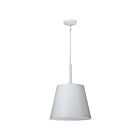 Satco Alexis 60-7948 1-Light Matte White Pendant Light