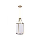Satco Easton 60-7961 1-Light Burnished Brass Pendant Light