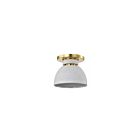 Satco 60-8001 Collins 1-Light 60W Brushed Brass Flush Mount