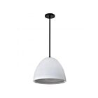 Satco 60-8013 Collins 60W Matte Black Pendant