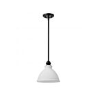 Satco 60-8024 Russel 60W Matte Black Pendant