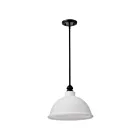 Satco 60-8026 Russel 60W Matte Black Pendant