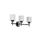 Satco 60-8033 Warren 3-Lights 60W Gun Metal Vanity Light