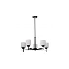 Satco 60-8038 Warren 5-Lights 60W Gun Metal Chandelier
