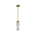 Satco 60-8043 Roselle 60W Natural Brass Pendant