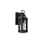 Satco 60-8102 Wilton 1-Light 100W Matte Black Outdoor Wall Lantern