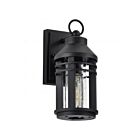 Satco 60-8102 Wilton 1-Light 100W Matte Black Outdoor Wall Lantern