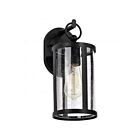 Satco 60-8111 Broadstone 1-Light 100W Matte Black Outdoor Wall Lantern