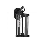 Satco 60-8113 Broadstone 2-Lights 40W Matte Black Outdoor Wall Lantern