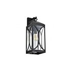 Satco 60-8124 Oaklyn 1-Light 100W Matte Black Post Light
