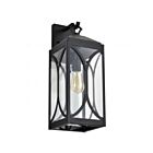 Satco 60-8124 Oaklyn 1-Light 100W Matte Black Post Light