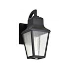 Satco 60-8131 Lawrence 1-Light 100W Matte Black Outdoor Wall Lantern