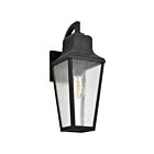 Satco 60-8133 Lawrence 1-Light 100W Matte Black Outdoor Wall Lantern