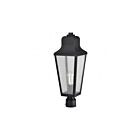 Satco 60-8134 Lawrence 1-Light 100W Matte Black Post Light