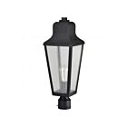 Satco 60-8134 Lawrence 1-Light 100W Matte Black Post Light