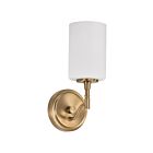 Satco 60-8201 Liam 1-Light 100W Burnished Brass Vanity Light
