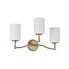 Satco 60-8203 Liam 3-Lights 100W Burnished Brass Vanity Light