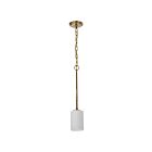 Satco 60-8205 Liam 1-Light 60W Burnished Brass Pendant