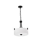 Satco 60-8214 Liam 3-Lights 60W Matte Black Pendant