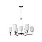 Satco 60-8219 Liam 9-Lights 60W Matte Black Chandelier