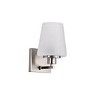Satco 60-8221 Liam 1-Light 60W Brushed Nickel Vanity Light