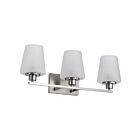 Satco 60-8223 Lune 3-Lights 60W Brushed Nickel Vanity Light