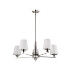 Satco 60-8225 Liam 5-Lights 60W Brushed Nickel Chandelier
