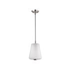 Satco 60-8227 Lune 1-Light 60W Brushed Nickel Pendant